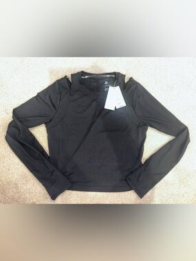 all in motion Black Long-Sleeve Athletic Top